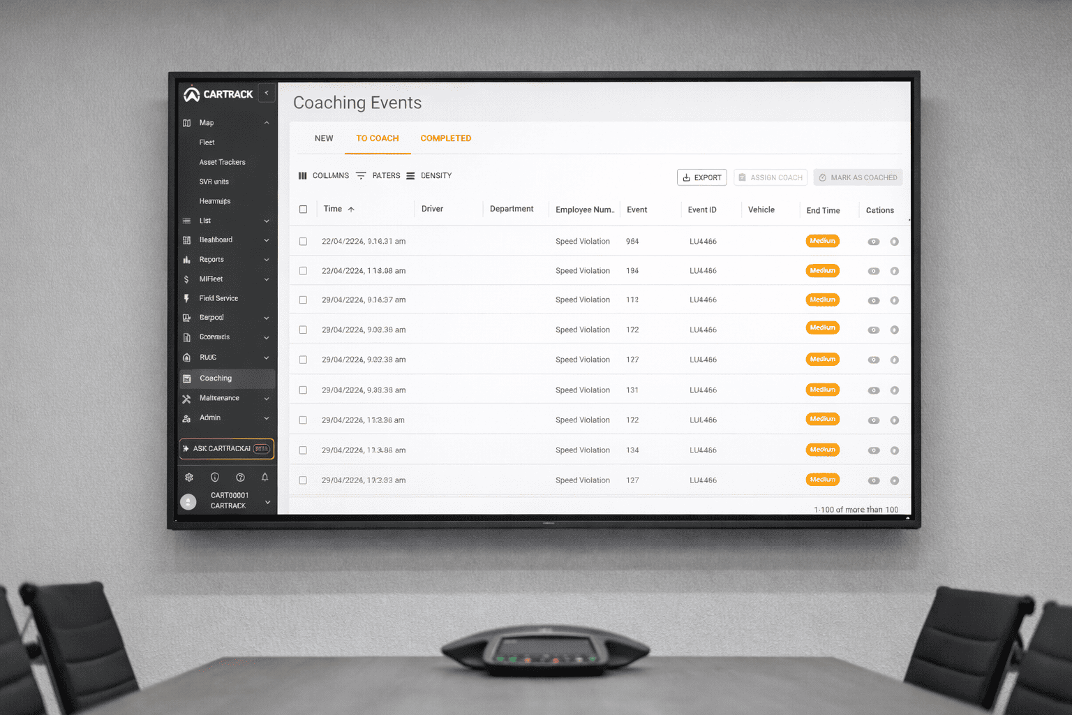 Data-Driven Driver Coaching