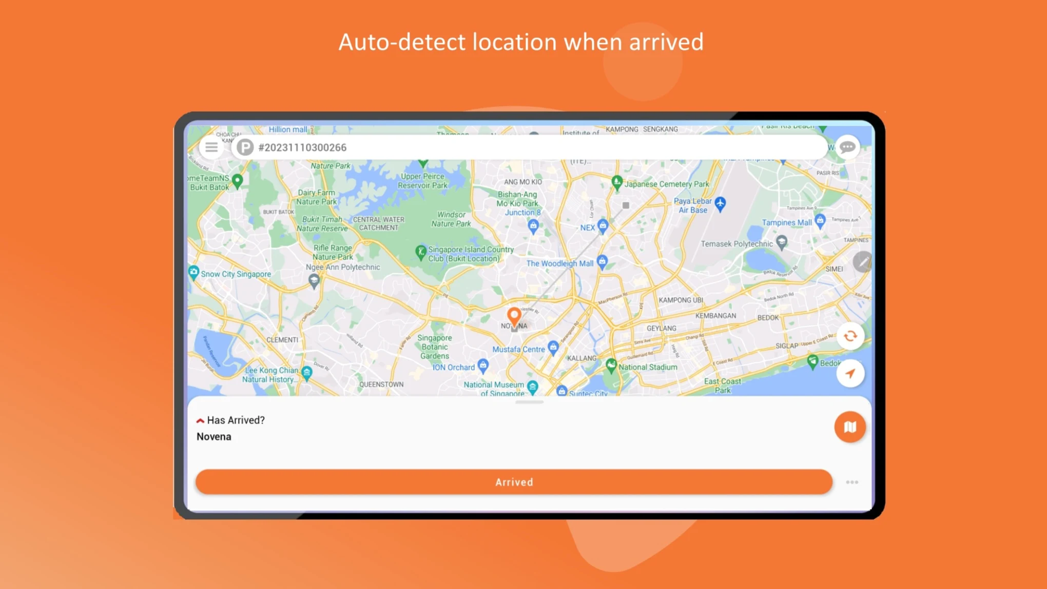 Real-time tracking dashboard
